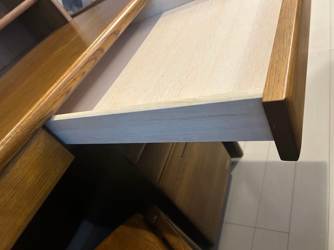 浜本工芸　学習机　本棚付き　袖机　フルセット　USED 皇室御用達　高級