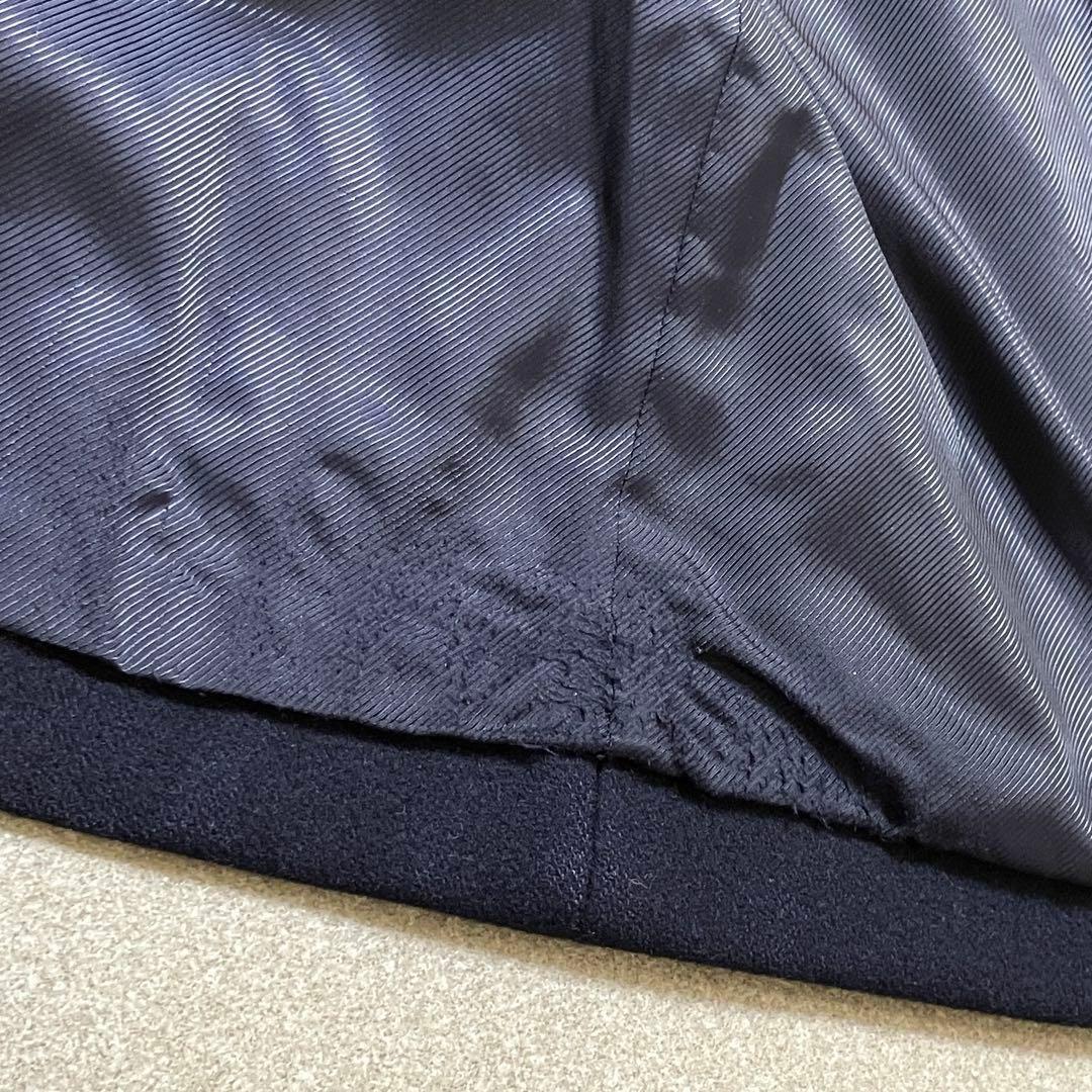 マッキントッシュ メルトン ステンカラーコート ネイビー