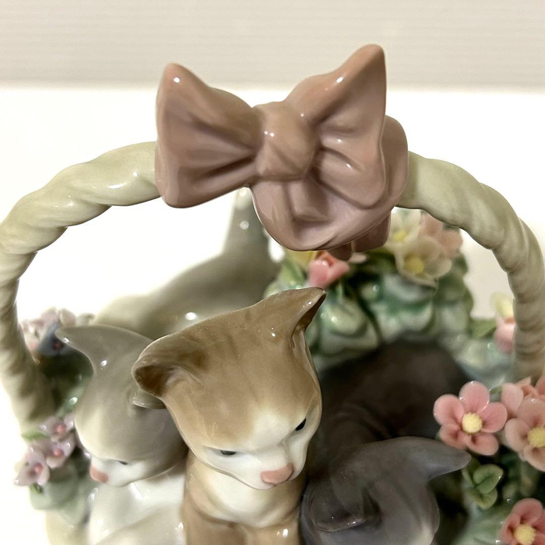 【廃盤品】LLADRÓ リヤドロ 三つ子の仔猫 三つ子の子猫