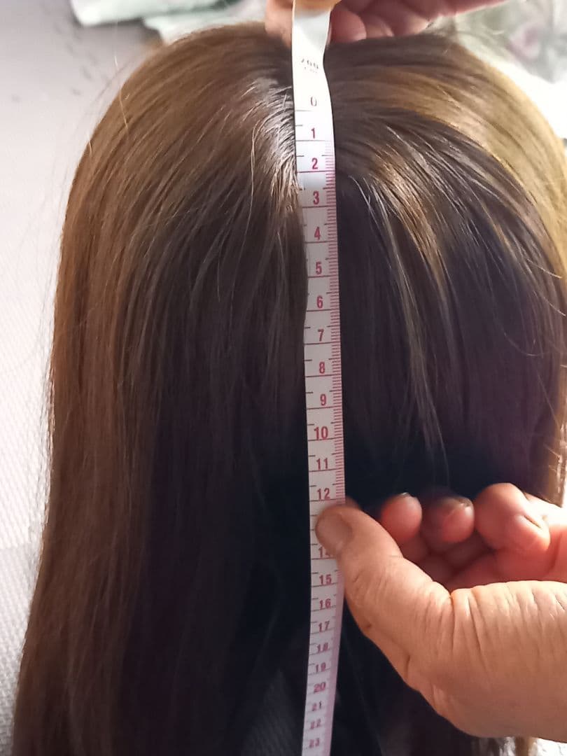 百合子ウィッグ レミー人毛 アッシュブラウン フルウィッグ　お値下げ