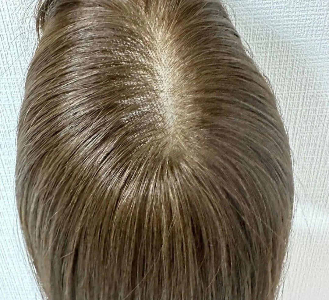 百合子ウィッグ レミー人毛 アッシュブラウン フルウィッグ　お値下げ