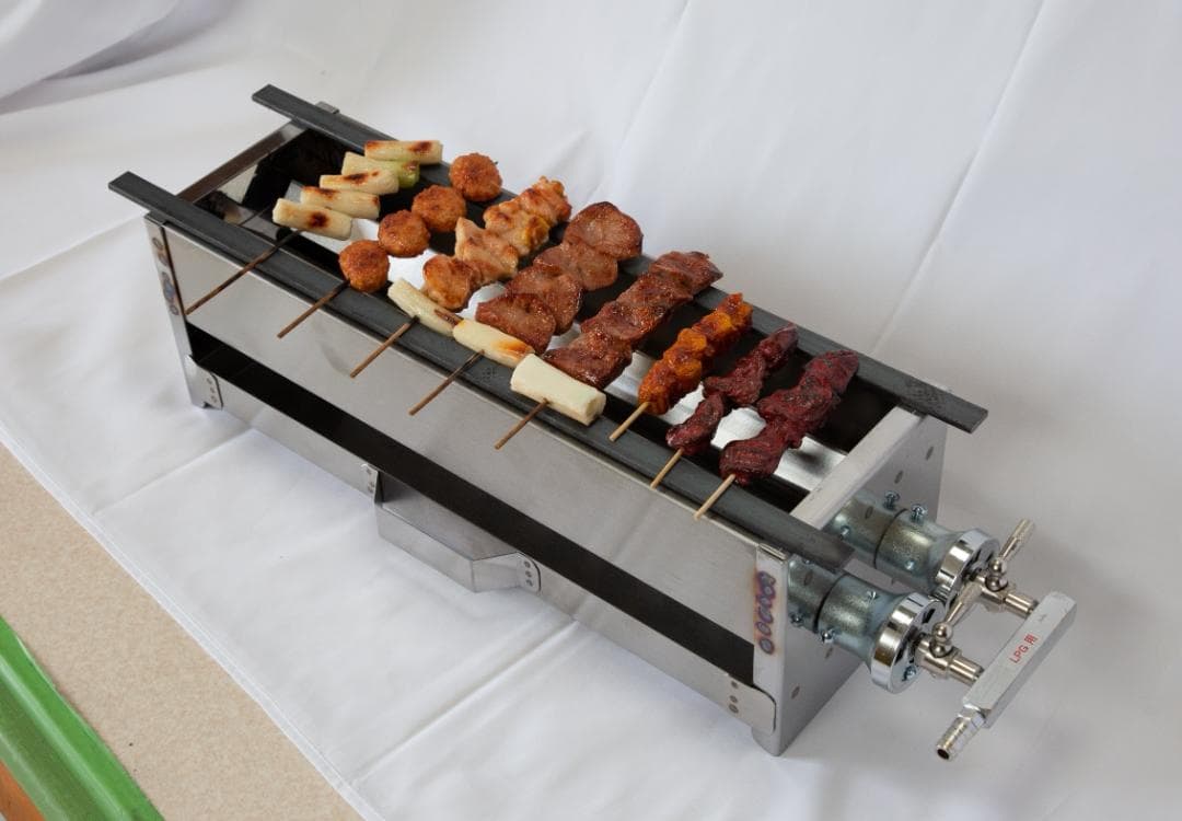 ガス 焼鳥台 牡蠣小屋 魚介 海鮮 網磯焼 牛串 とうもろこし あぶり 炉端干物