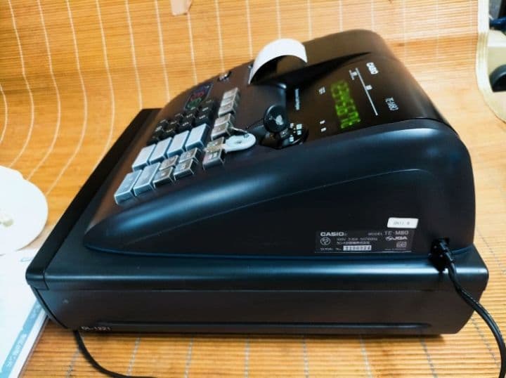 カシオレジスター　TE-M80　中古品　人気機種感熱紙　送料無料　536600