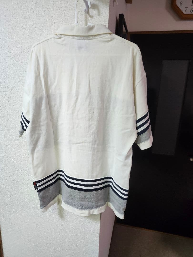 Canterbury ラガーシャツ ホワイト/ネイビー