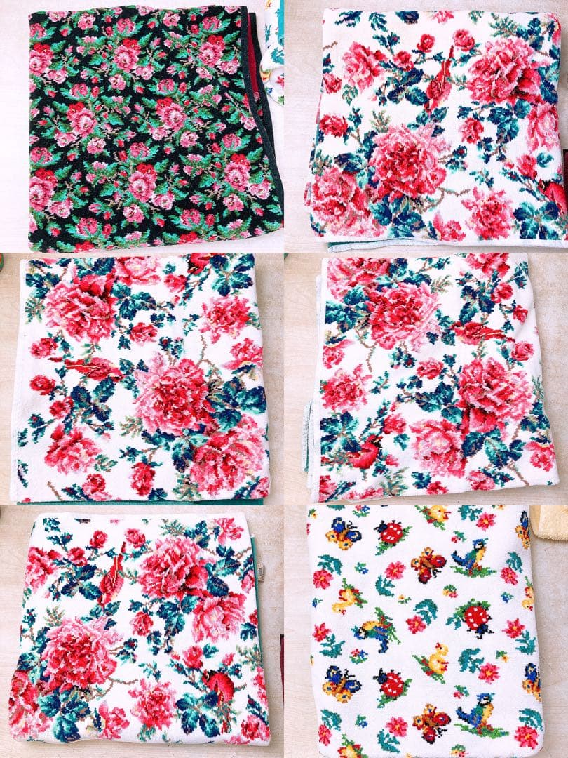 a*☆様 フェイラー タオル25枚 まとめ★花柄 定番柄 バスタオル＆フェイスタ