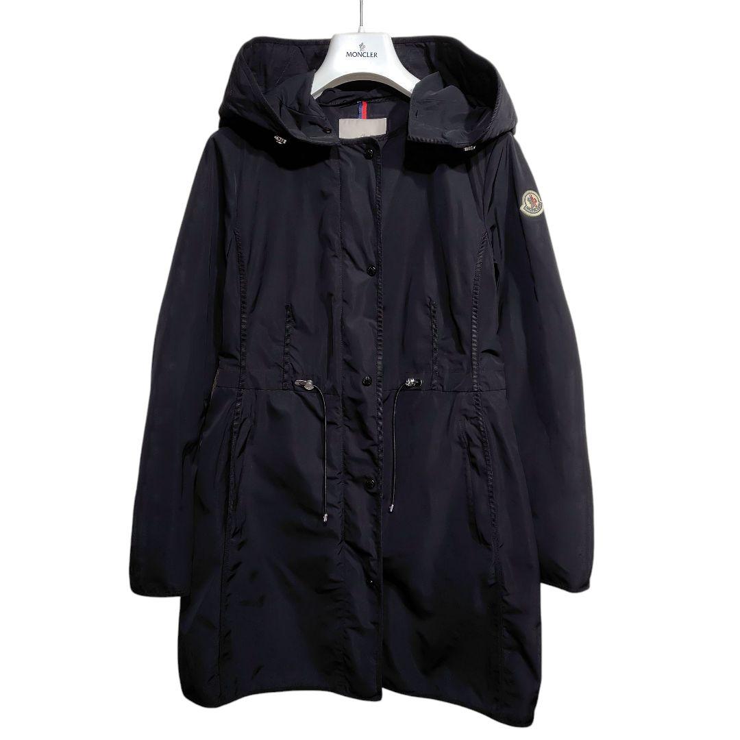 モンクレール Anthemis スプリングコート フード レディース 黒 1