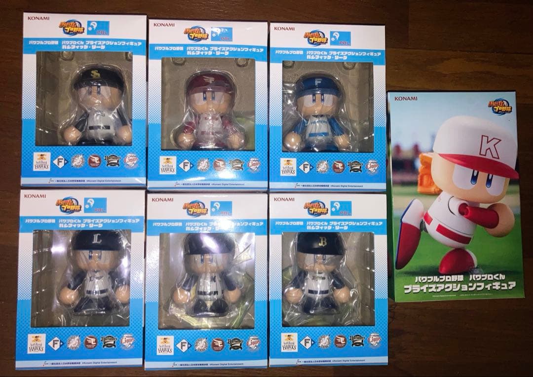 KONAMI パワプロ アクションフィギュア パリーグ6体＋Ｋチーム計7体セット