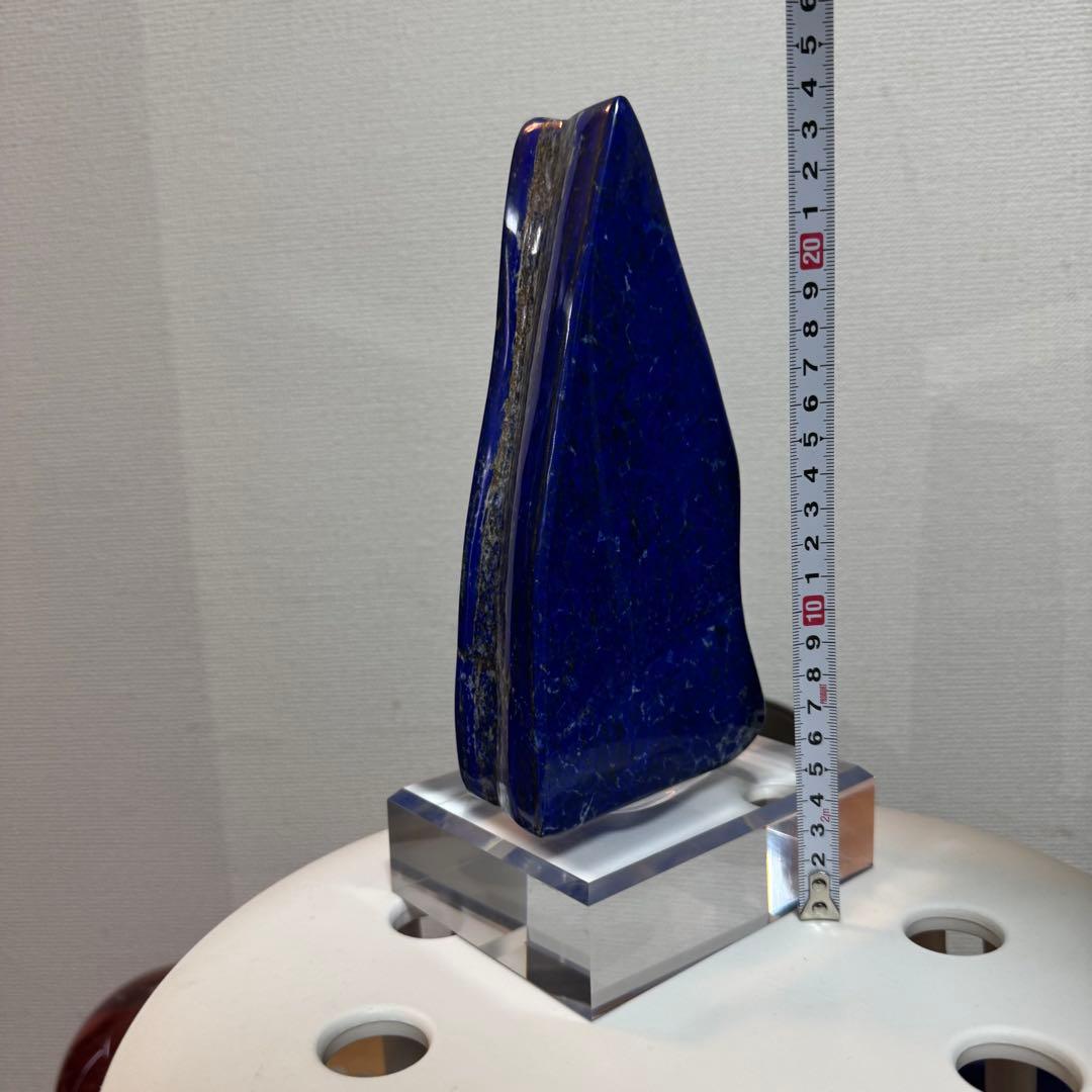 ☆ラピスラズリ5A引寄せ☆約2085gアフガニスタン産☆天然無着色クリスタル台座