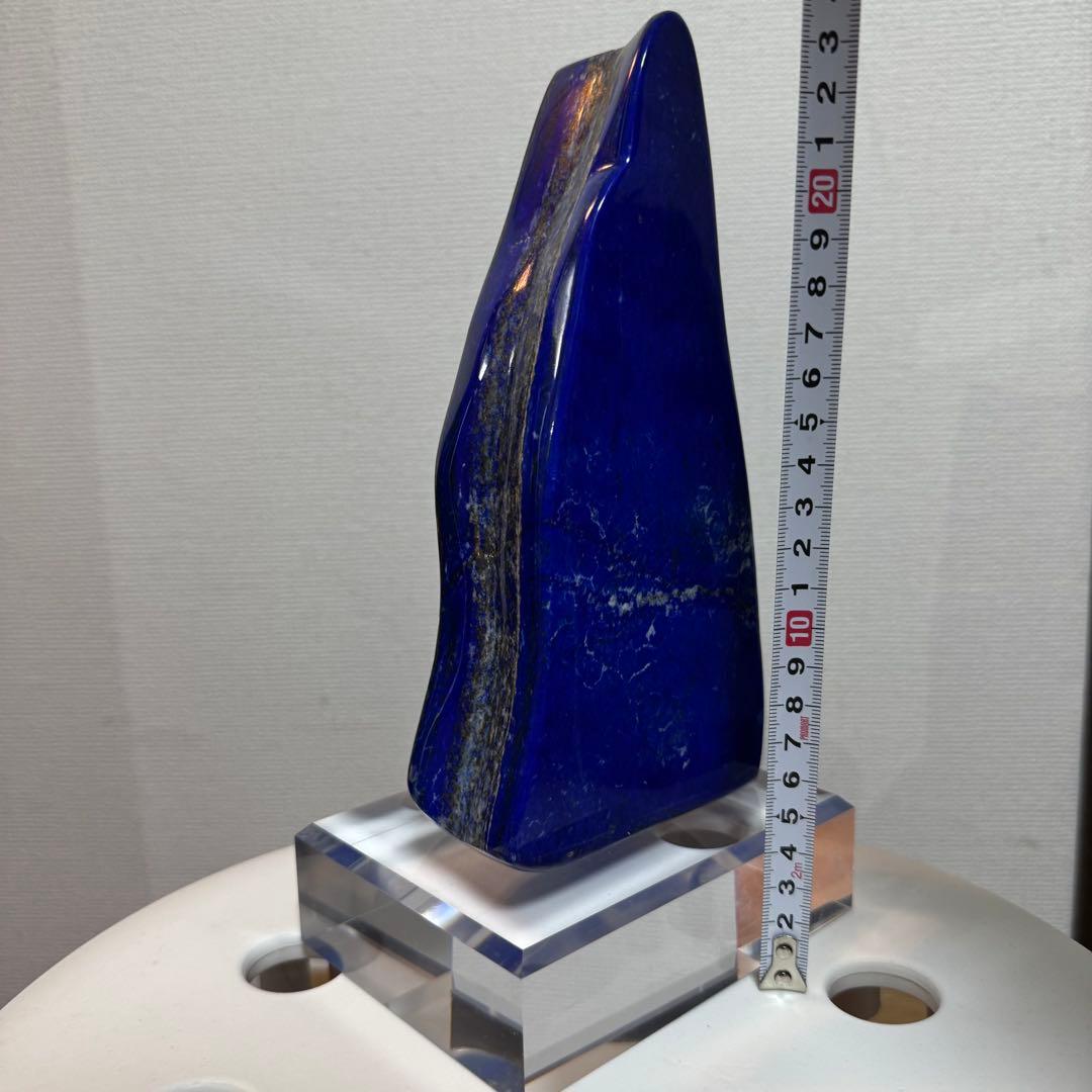 ☆ラピスラズリ5A引寄せ☆約2085gアフガニスタン産☆天然無着色クリスタル台座