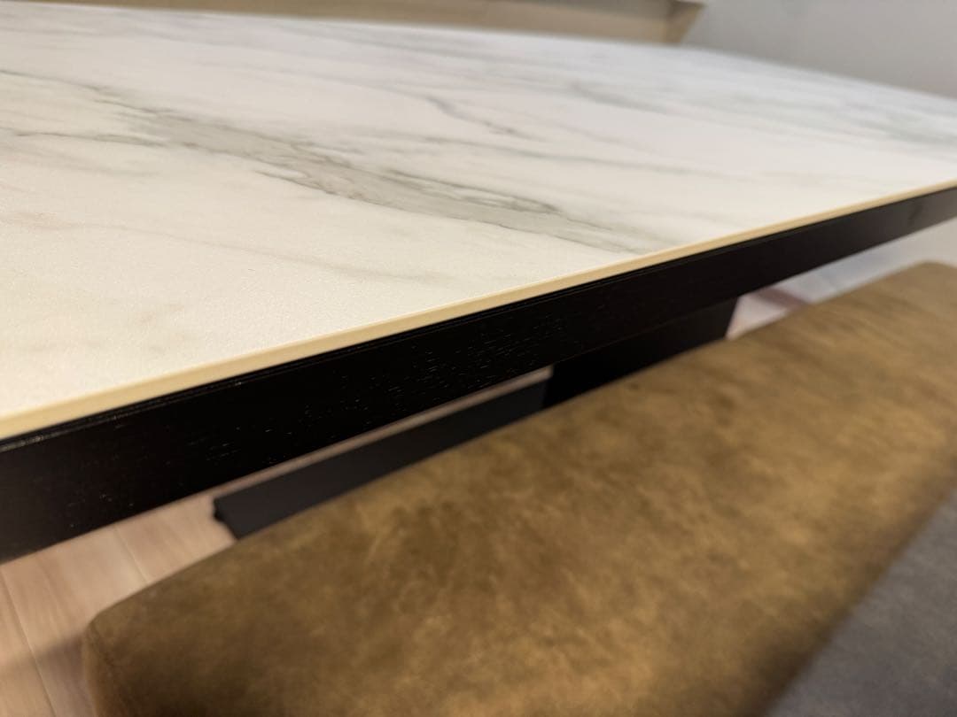 ※2/28まで【美品】ダイニングテーブル セラミック天板 6人掛け