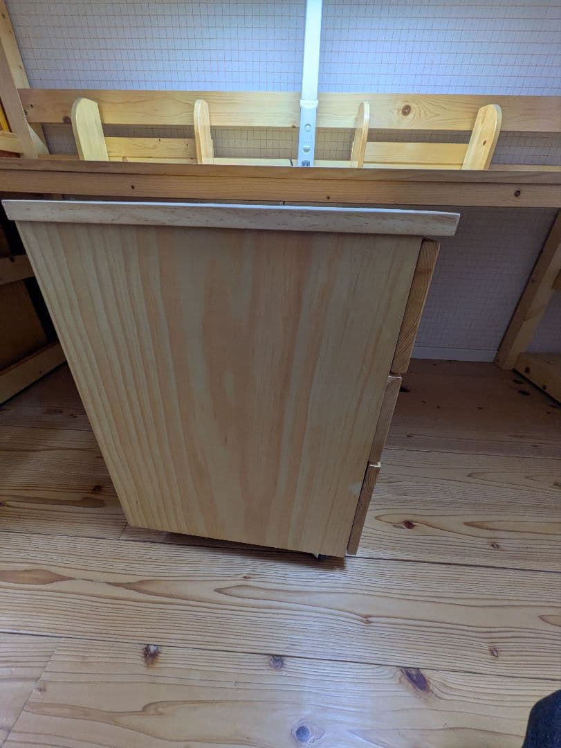 木製ロフトベッド デスク付き（引き取り限定）