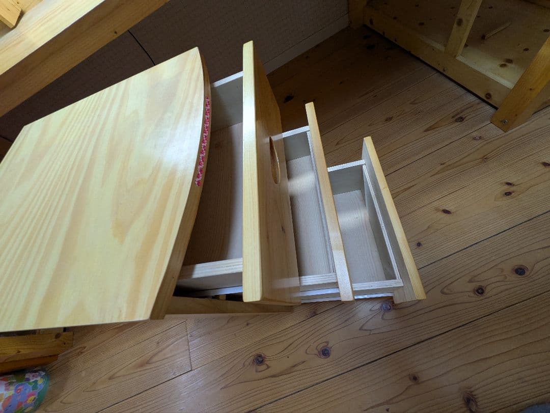 木製ロフトベッド デスク付き（引き取り限定）