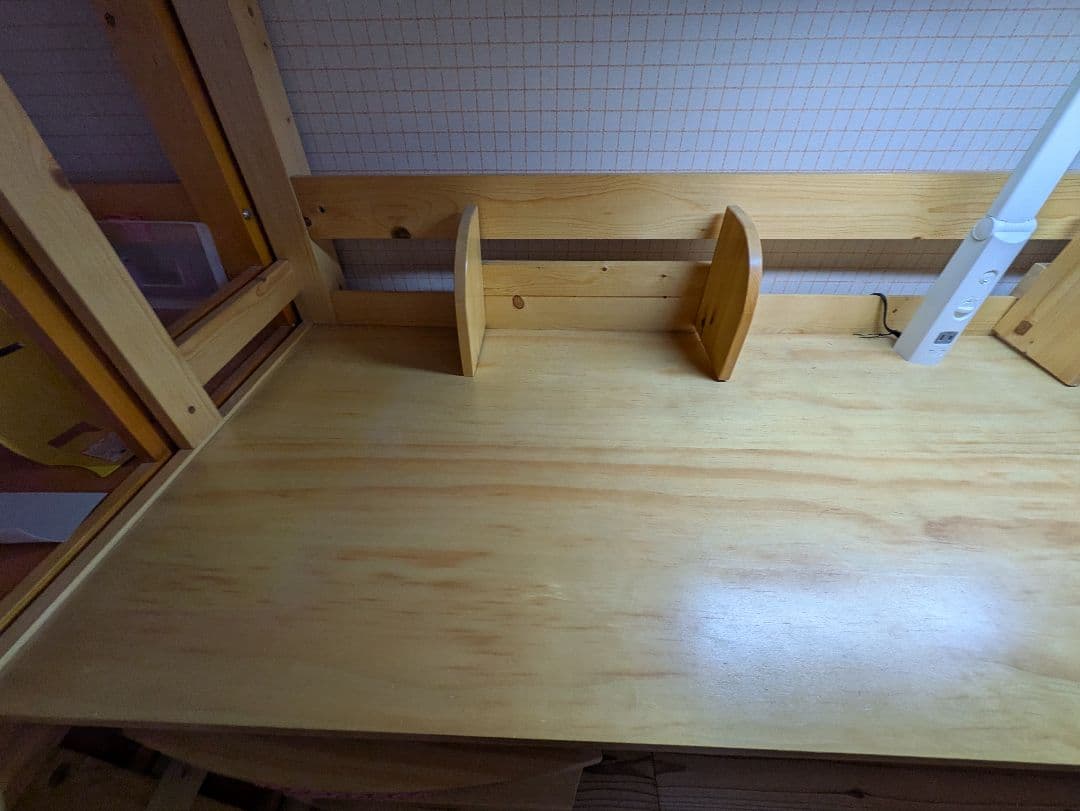 木製ロフトベッド デスク付き（引き取り限定）