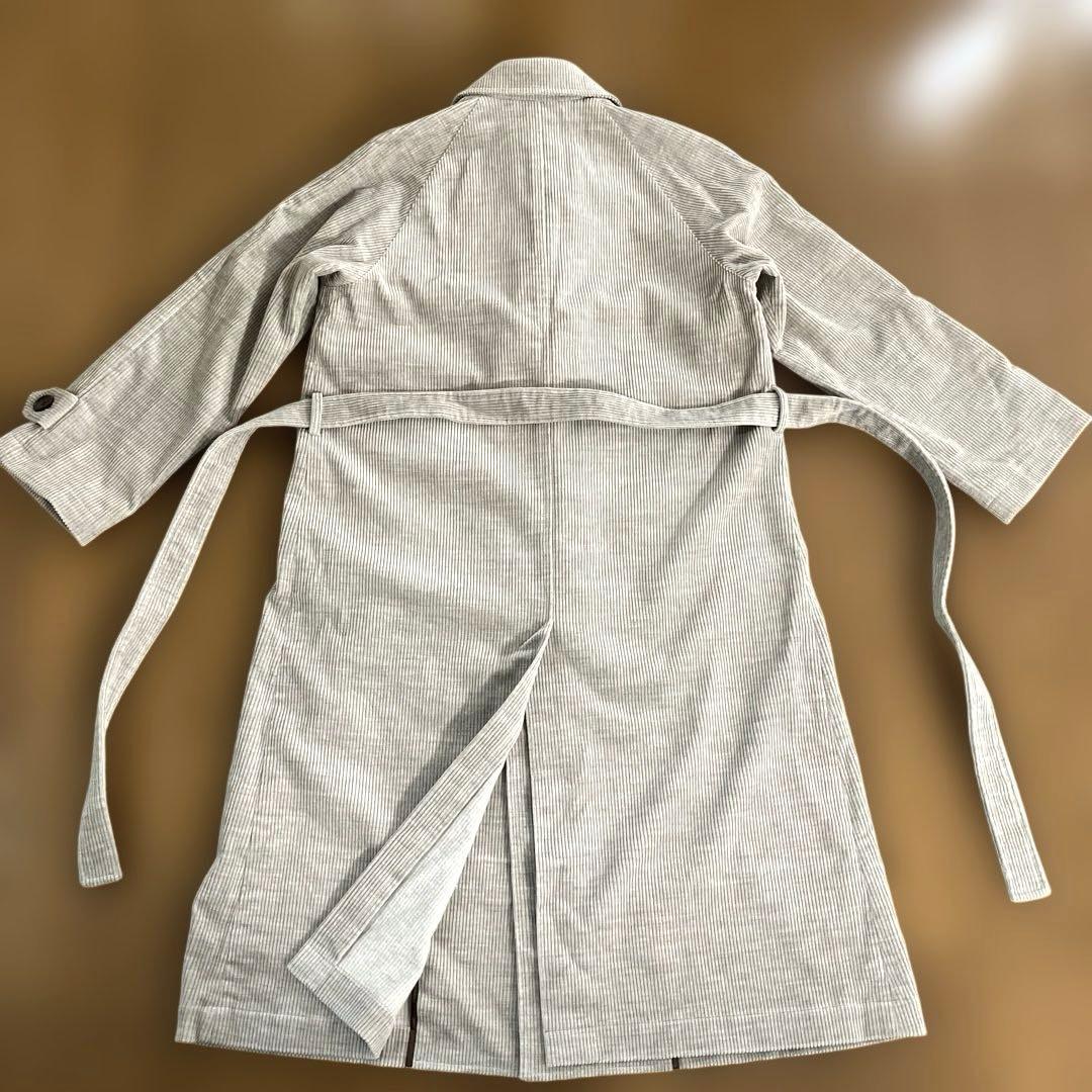 【極美品】R&D.M.Co- ヤク混コーデュロイ トレンチコート M モカ系