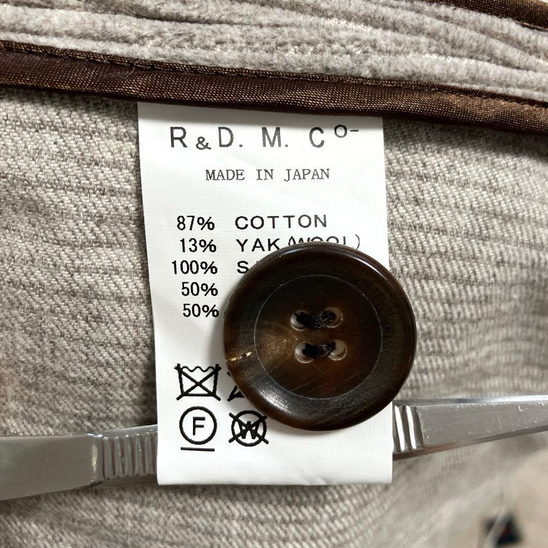 【極美品】R&D.M.Co- ヤク混コーデュロイ トレンチコート M モカ系