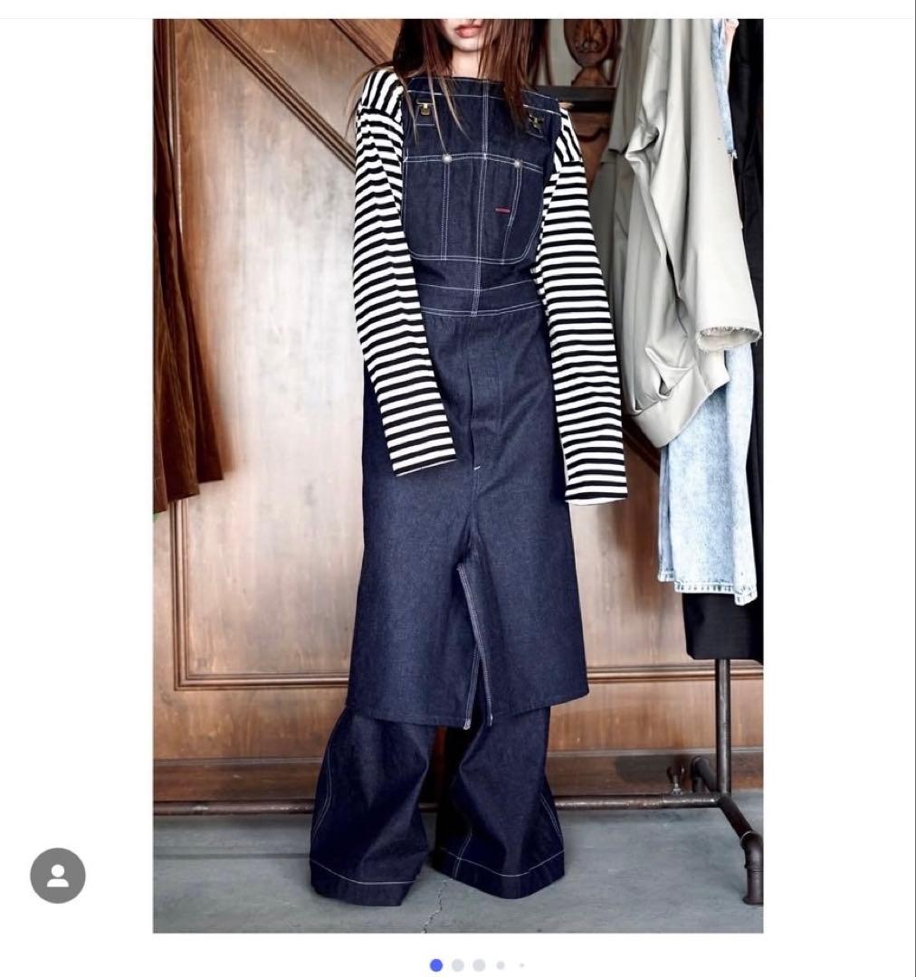 fumika uchidaデニムオーバーオール