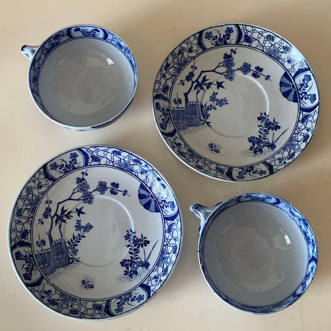 Creil et Montereau JAPONカップ&ソーサー　一客　秋月さま