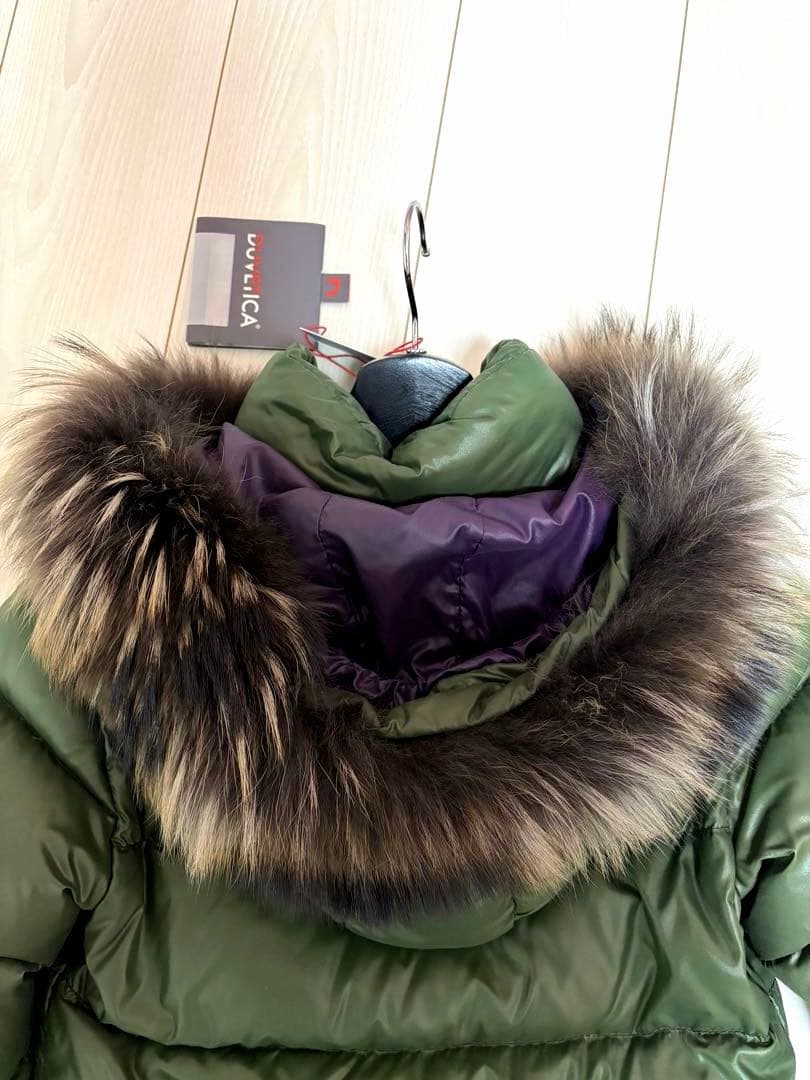 DUVETICAロングダウンコート DENEBカーキ38 極美品
