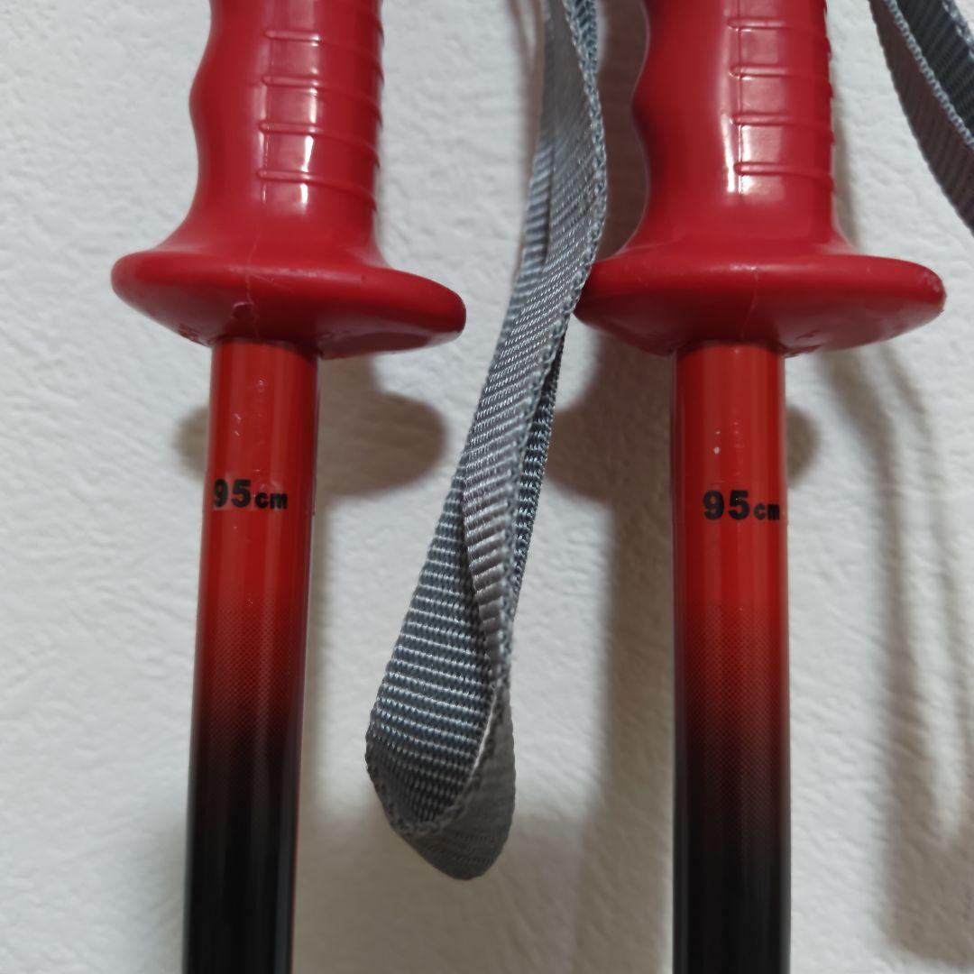 キッズスキー板(140cm)、ブーツ(24cm)、ストック(95cm)セット