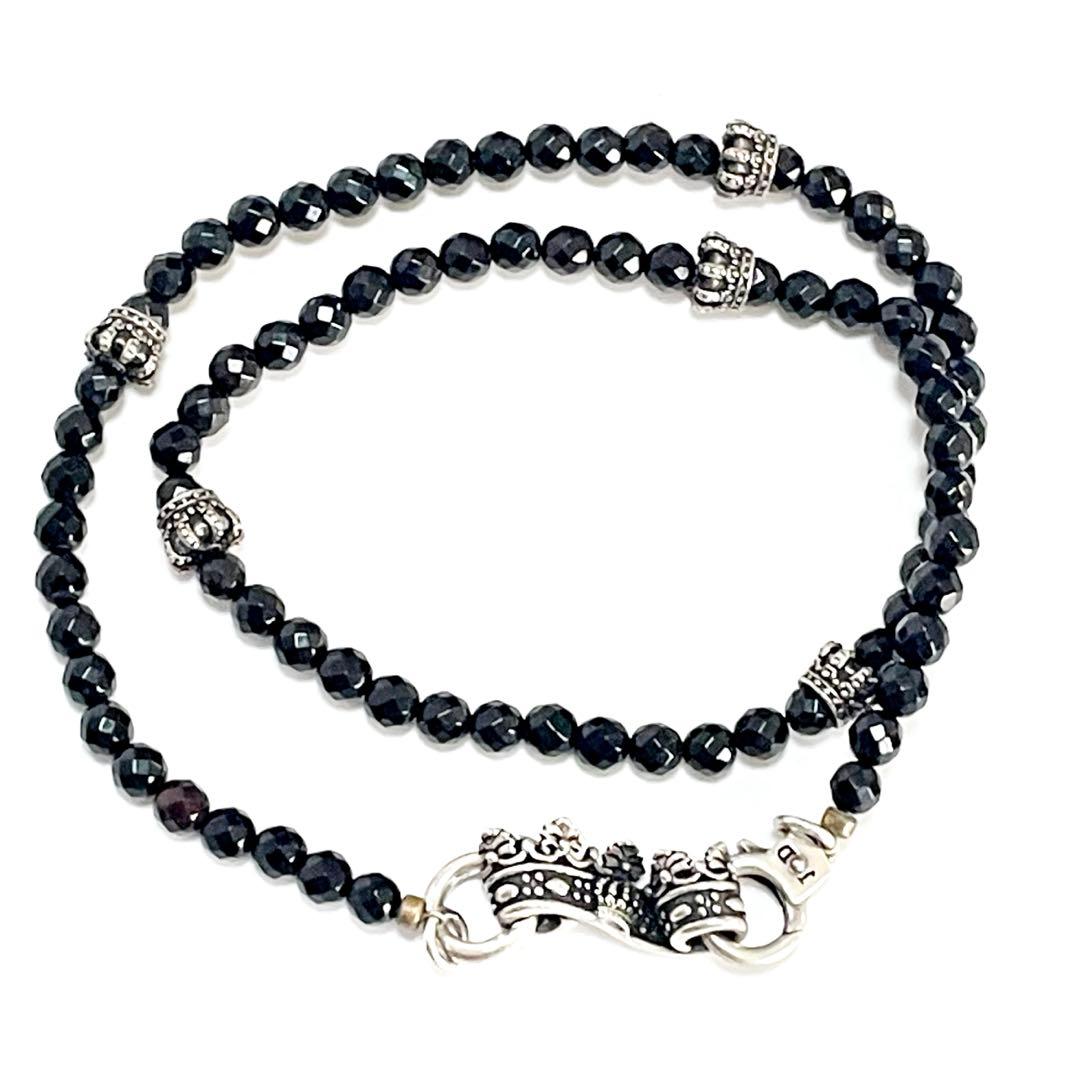 JUSTIN DAVIS クラウン オニキス ブレスレット ブラック sv925