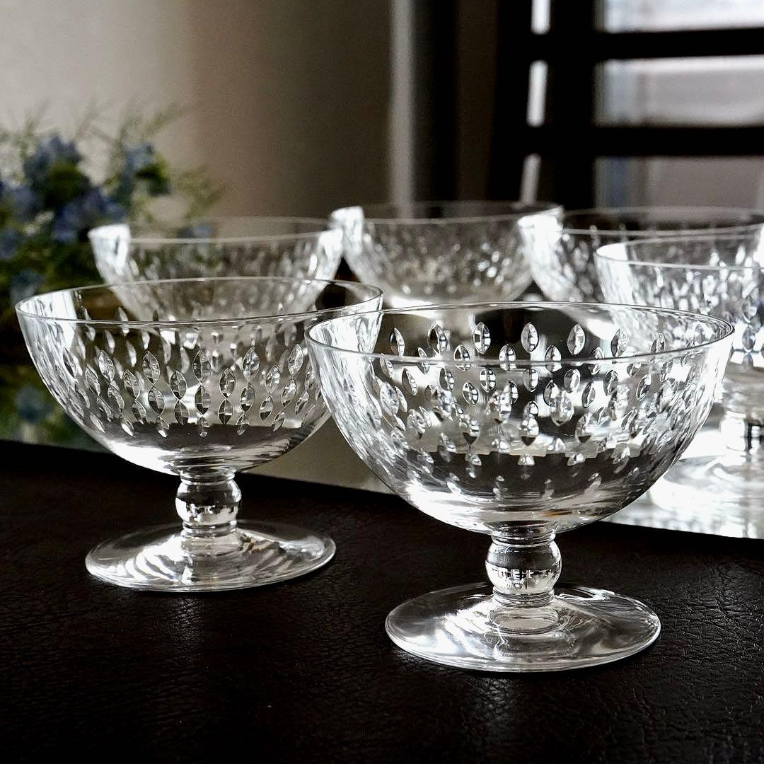 美品★オールドバカラBACCARAT★パリ★シャンパンクープ ワイングラス★6脚