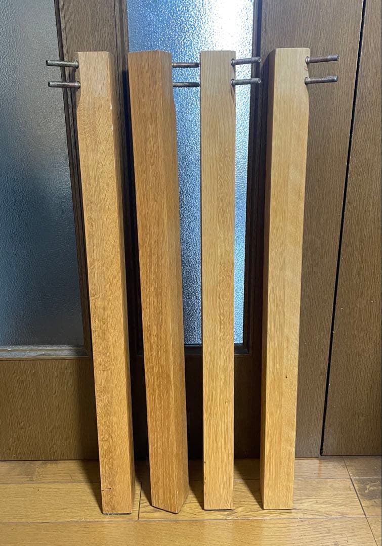 無印良品　無垢材ダイニングテーブル　オーク材　140cm