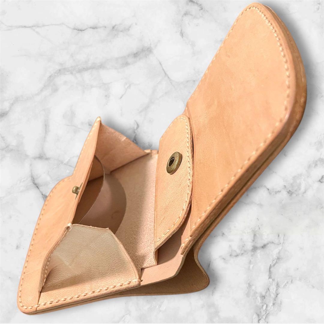 二つ折り財布　コードバン