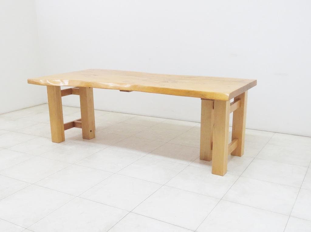 moonconn様 逸品 栃無垢材 一枚板 ダイニングテーブル 幅2000mm