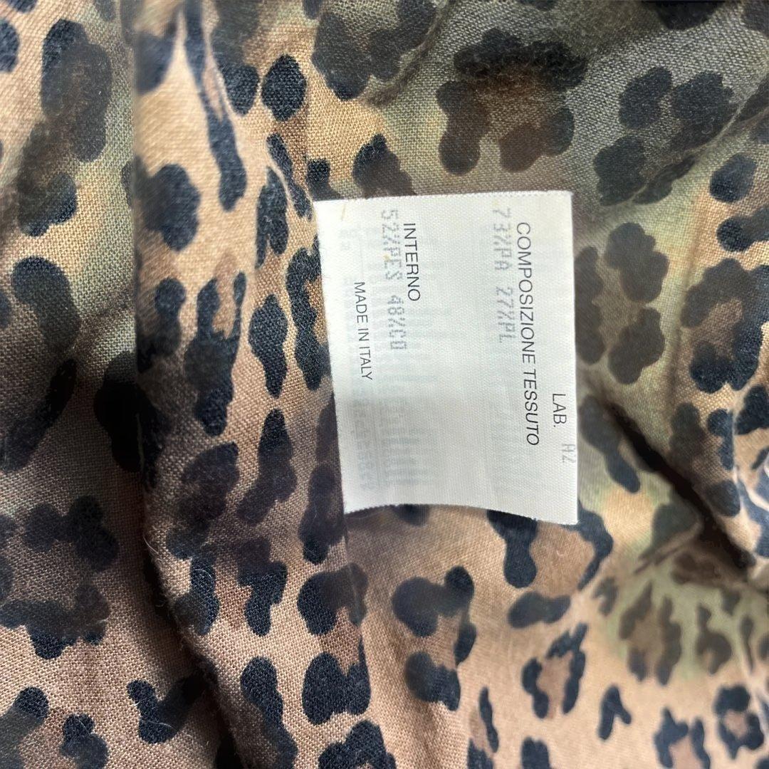 お値下げ⭐️美品⭐️FENDI ブラック トレンチコート ヒョウ柄裏地