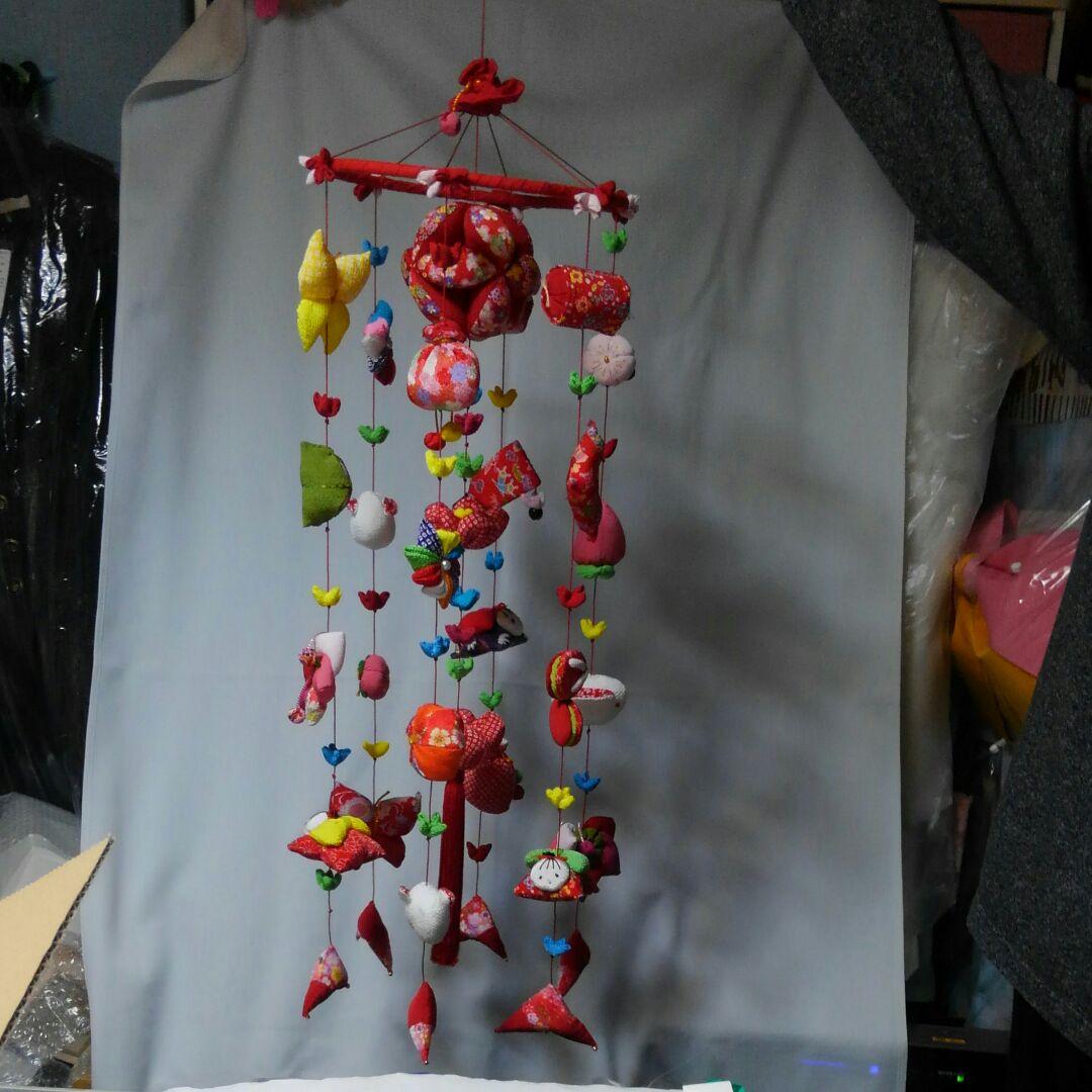 専用⭐︎ちりめん吊るし雛吊るし飾り赤☆ハンドメイド