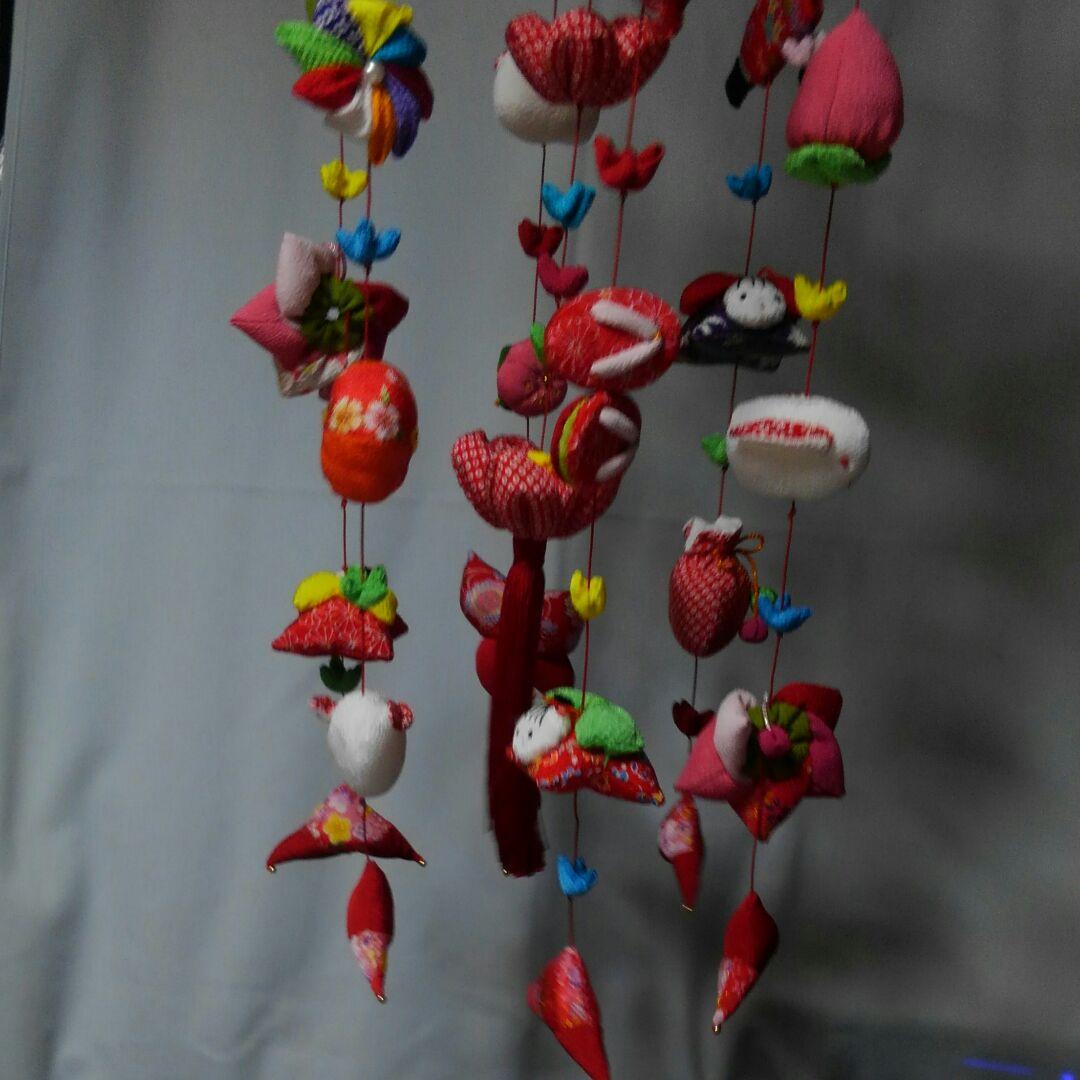 専用⭐︎ちりめん吊るし雛吊るし飾り赤☆ハンドメイド