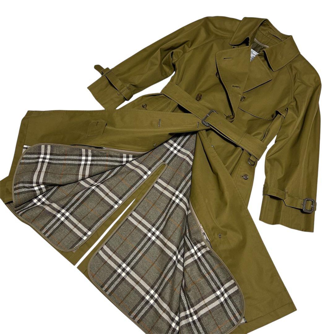 Burberrys ウールライナー付2wayトレンチ コート9号 ブラウン系裏地