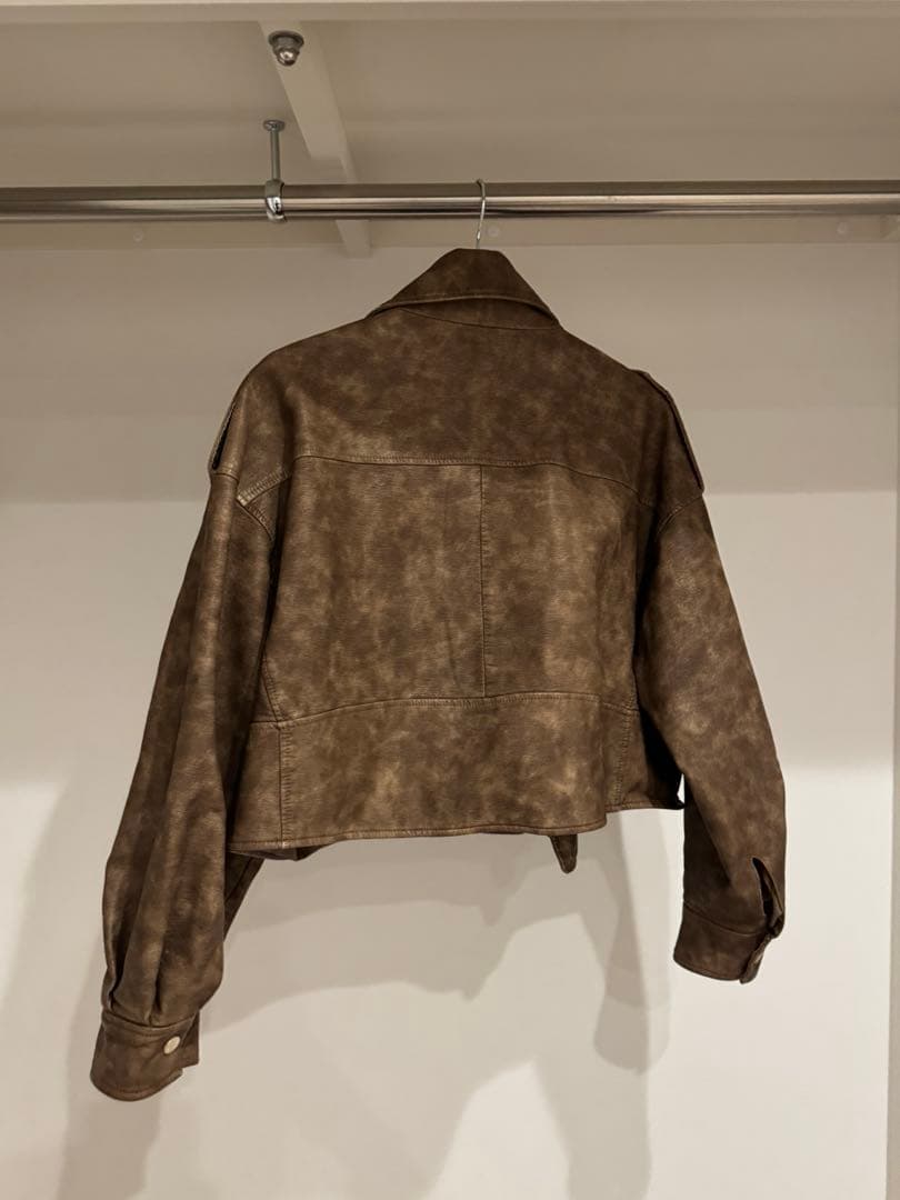 ♡searoomlynn♡ヴィンテージエコレザー　ショートライダース