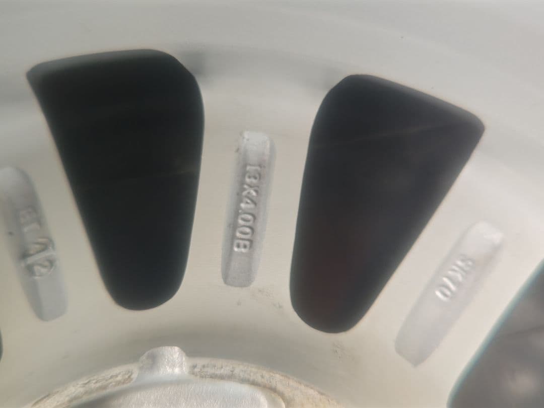 ②155/70R13 スタッドレスタイヤ アルミホイール付 2本セット