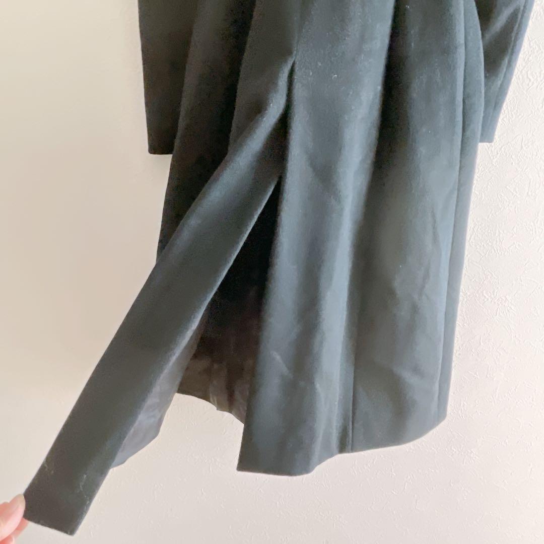 美品 INED カシミヤ100% ロングコート 黒 9 S~M