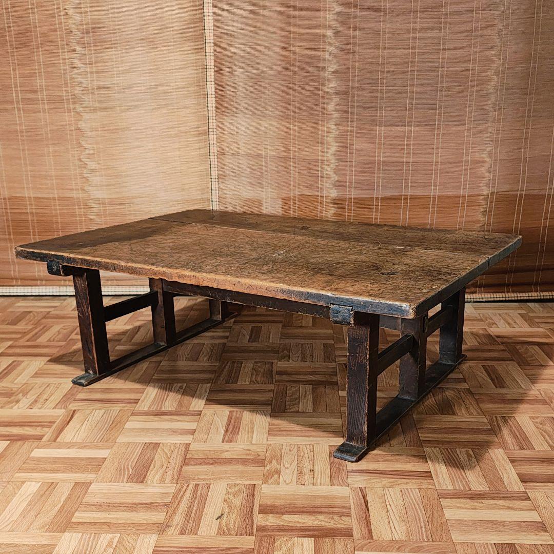 座卓　文机　作業台　大正　古家具