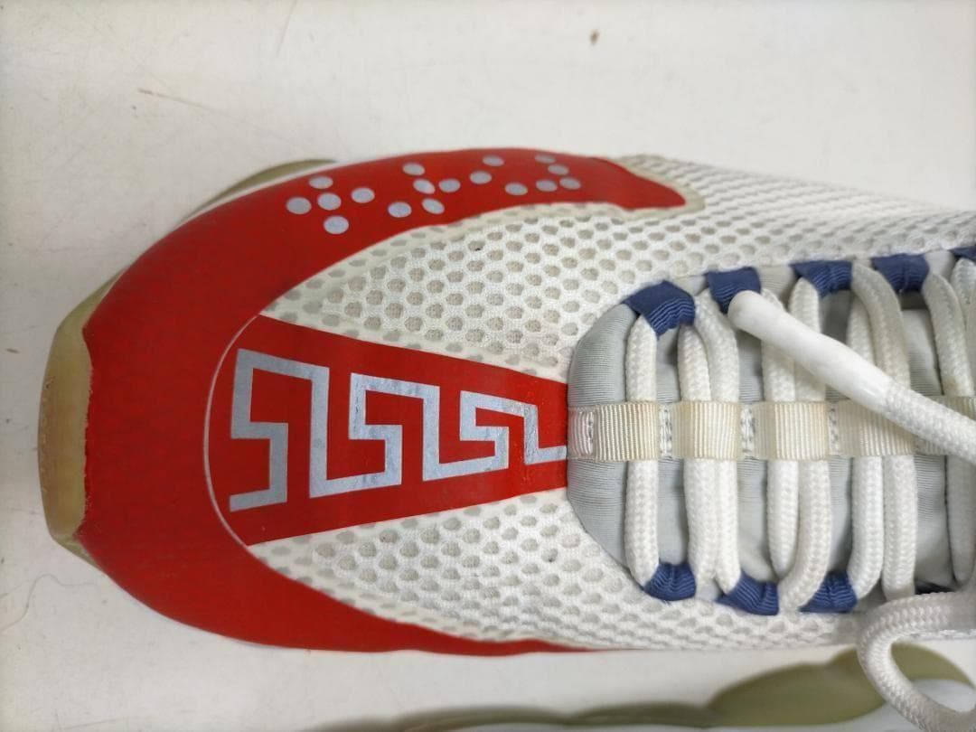 ヴェルサーチ　チェーンリアクション スニーカー 白×灰色 　251121-7Y