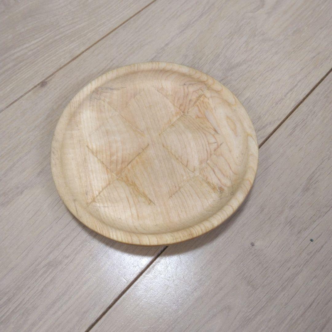 木製円形サービングプレート