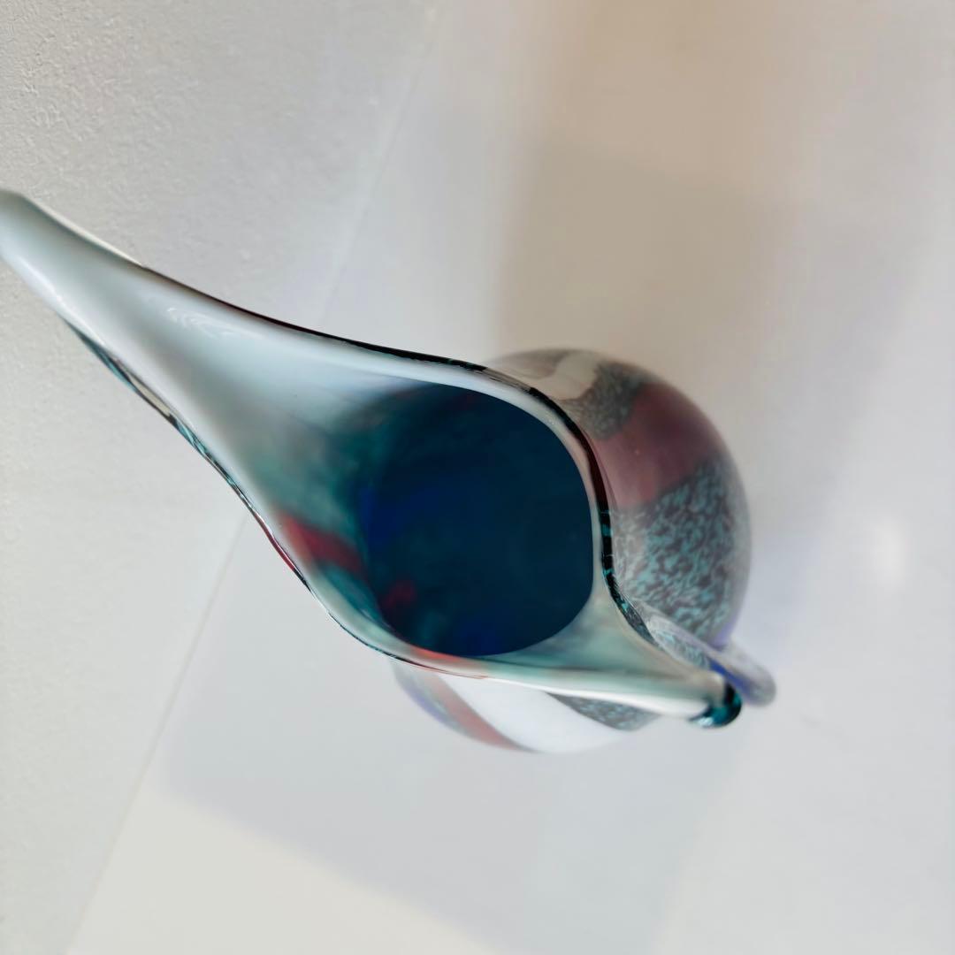 モダンデザイン ガラス花瓶 35cm 大型 フラワーベース