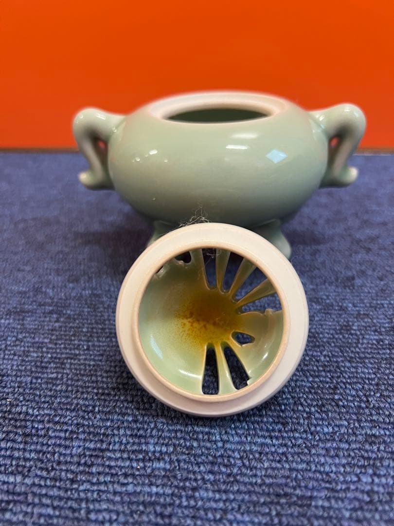 1452 鍋島焼　青磁　香炉