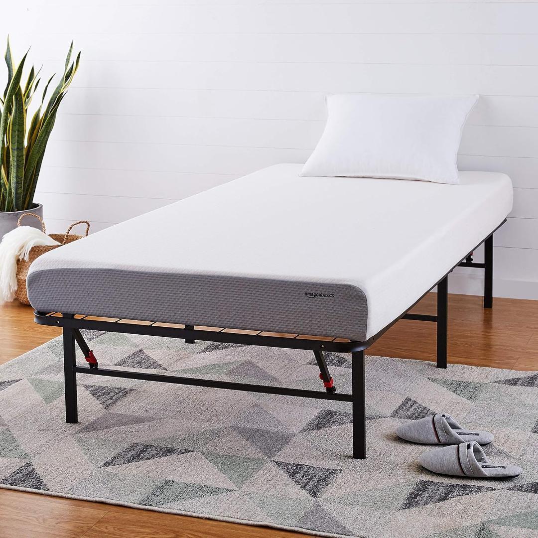 Amazonベーシック ベッド フレーム シングル 簡単組立て メタル ブラック