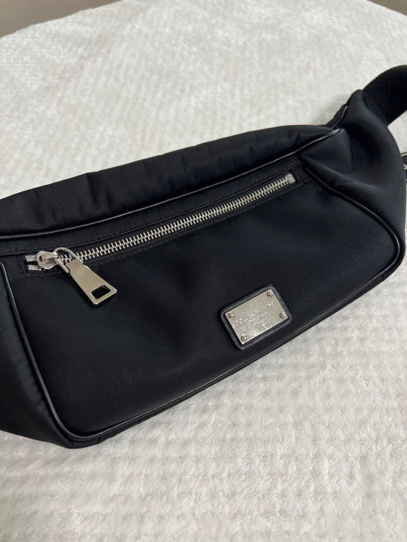 Dolce&Gabbanaナイロン製 黒 メンズボディバッグ