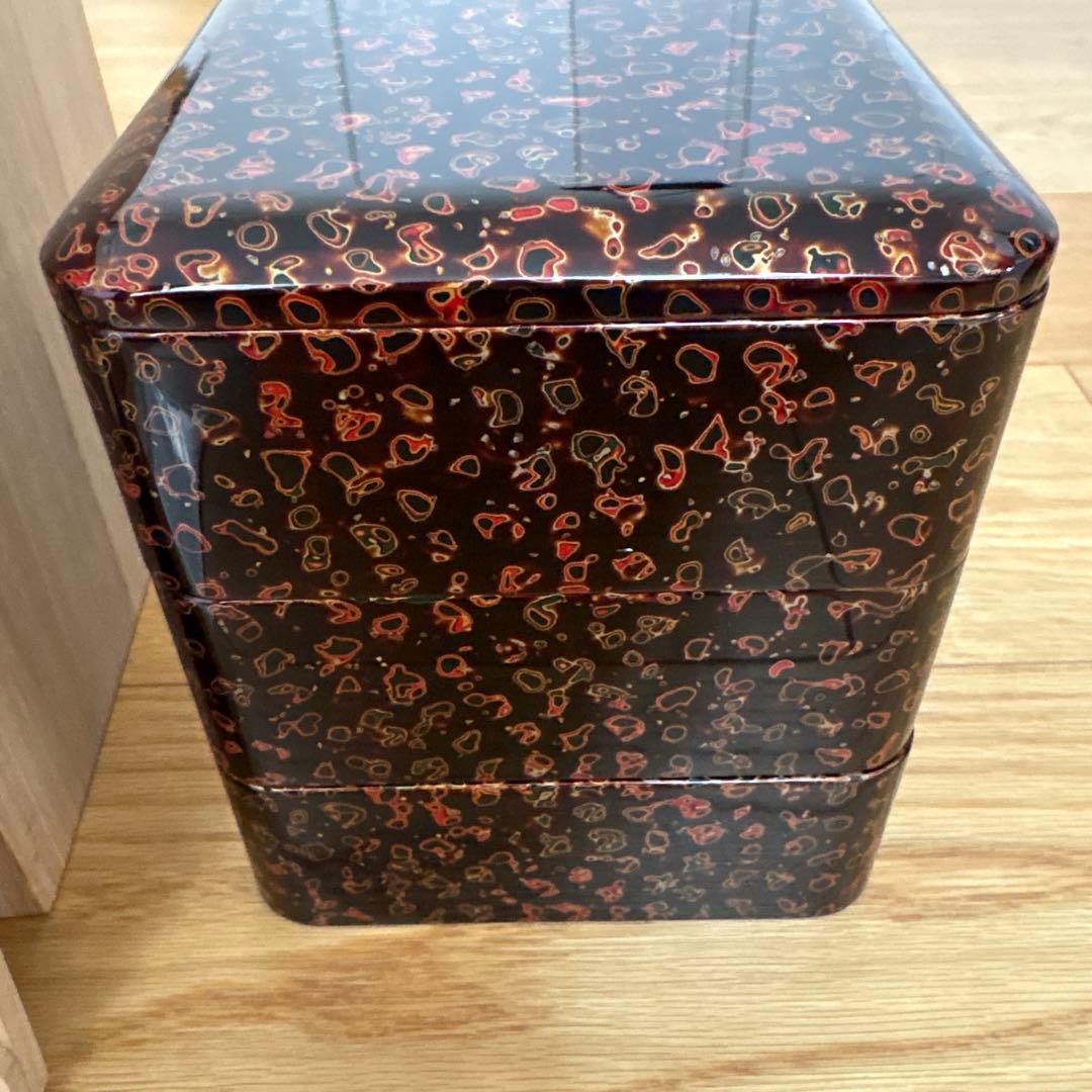 美品⬛︎高級津軽塗 重箱 三段 田中家⬛︎