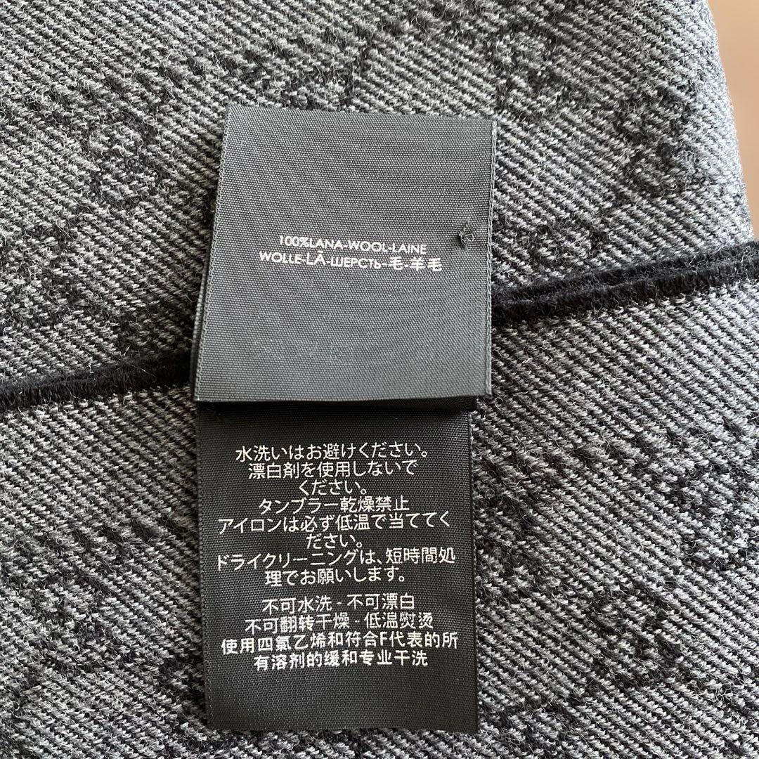 GUCCI グッチ マフラー ストール ウール GG柄 メンズ ユニセックス