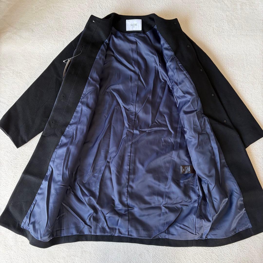 cocoti0822 SUPER 100 シャギーノーカラーコート 未使用