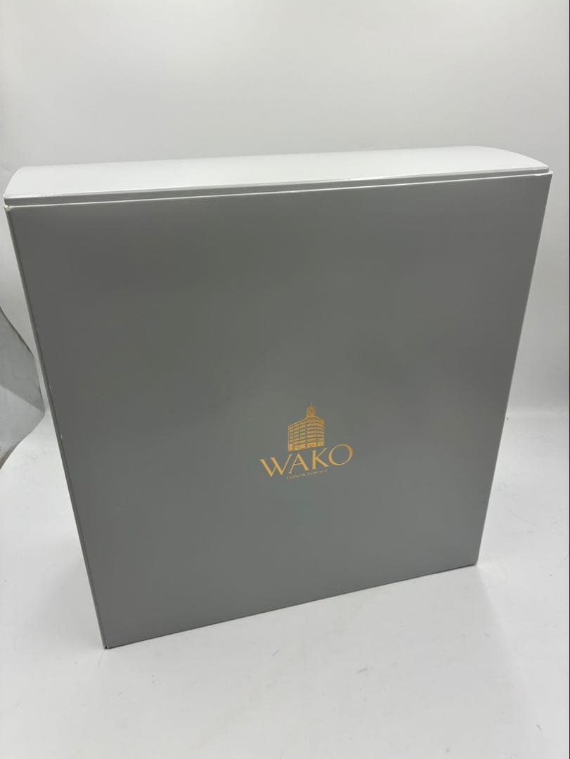 WAKO 銀座和光 WSシリーズ グレー シボ革 ボストンバッグ