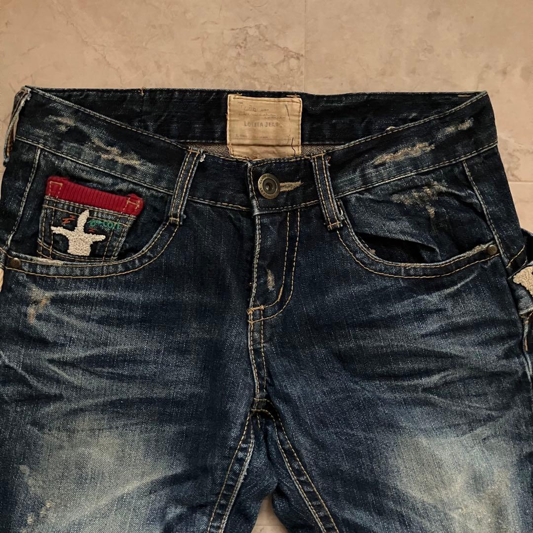 ロリータジーンズ LOLITA JEANS デニム 奈良美智さんコラボ XS