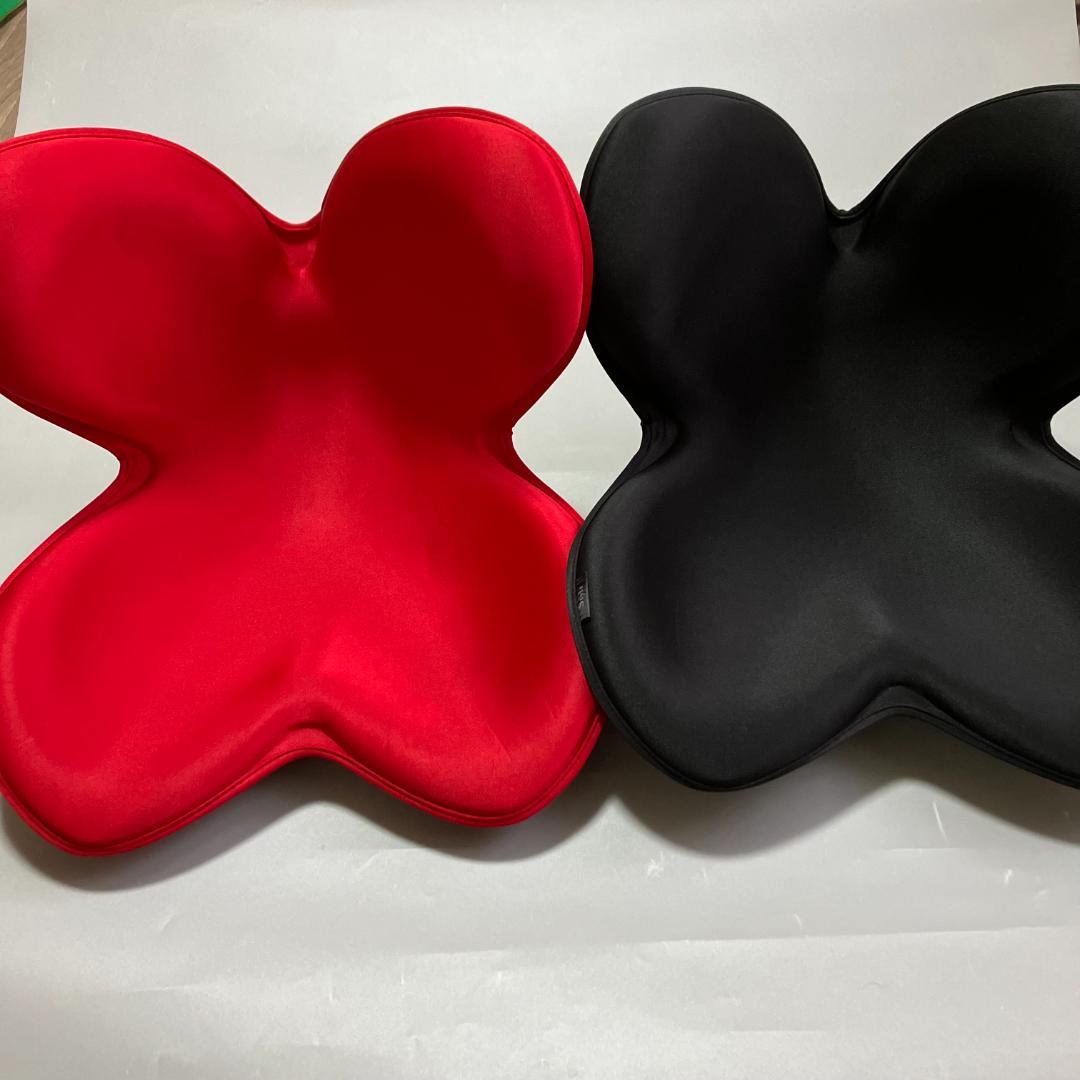 MTG Style 骨盤姿勢矯正サポートチェア　赤　黒　2個セット