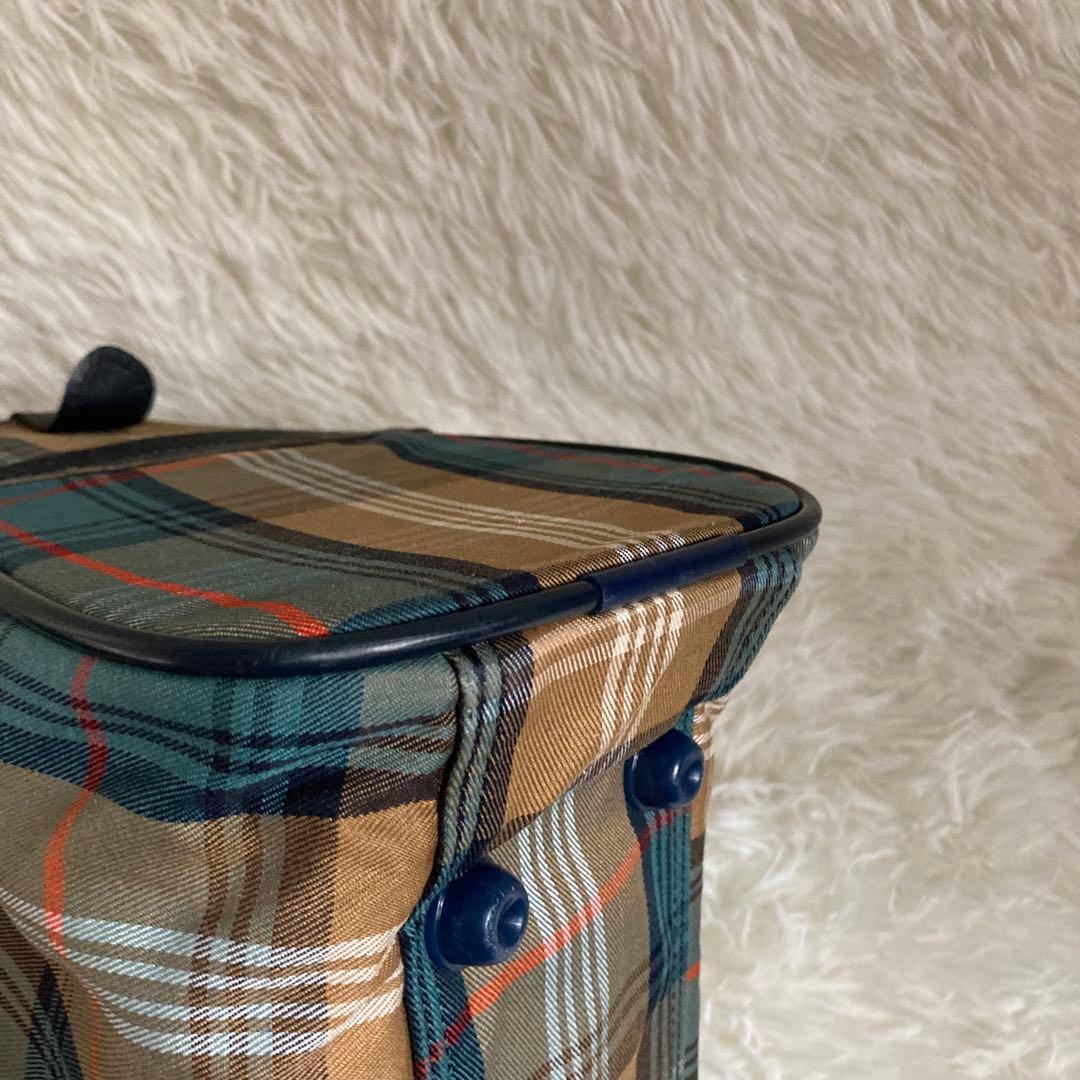 ☆B☆【希少色】BURBERRYミニボストンバッグ ノバチェックキャンバス