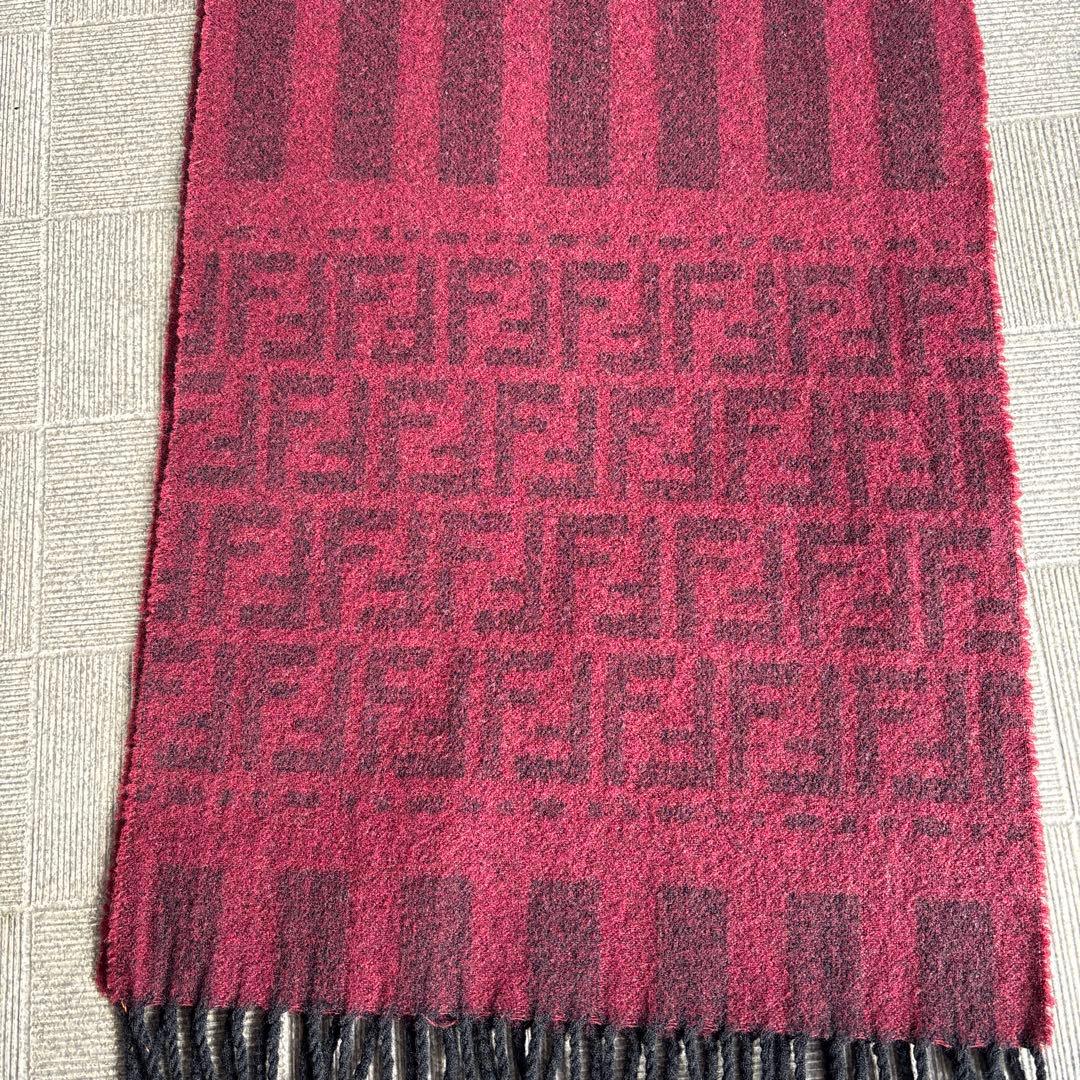 フェンディ FENDI ズッカチェック柄 マフラー イタリア製